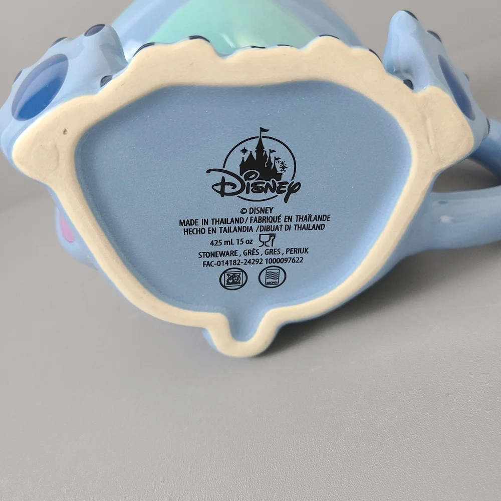 Disney Parks Stitch Figural Collectible Blue Mug